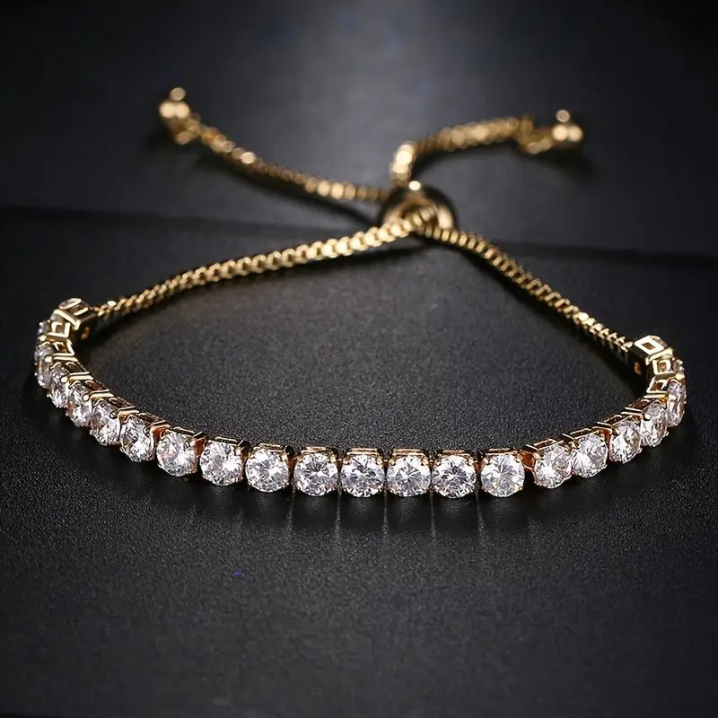 ADJUSTABLE ZIRCONIA BRACELET