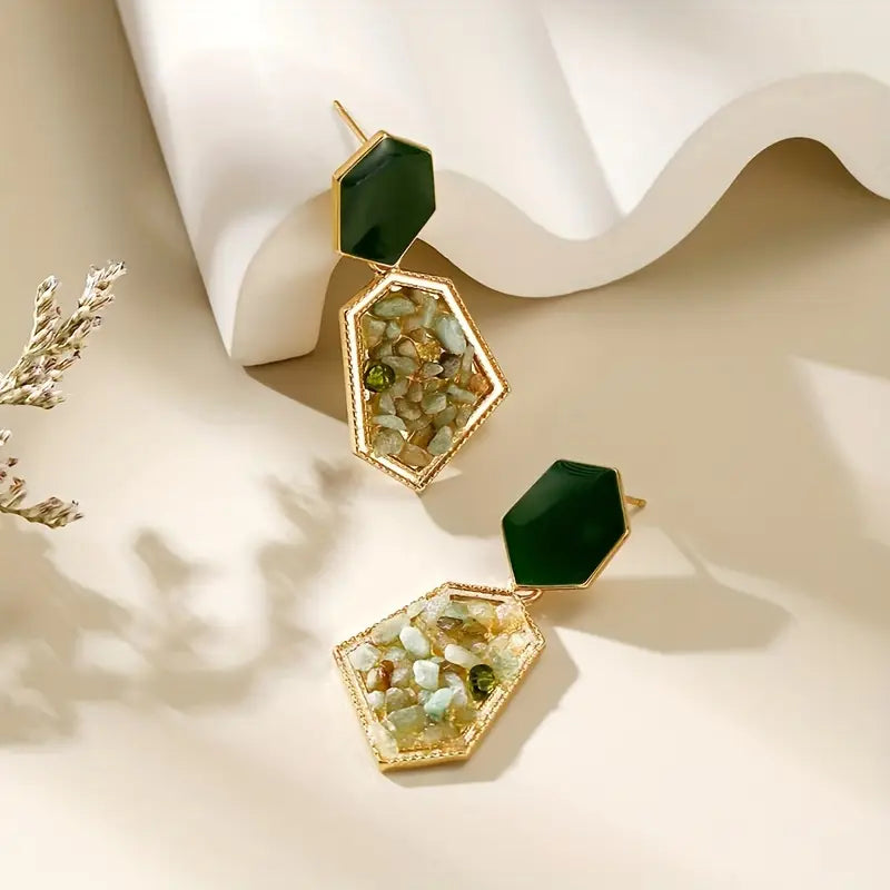 AVACADO GREEN EARRINGS