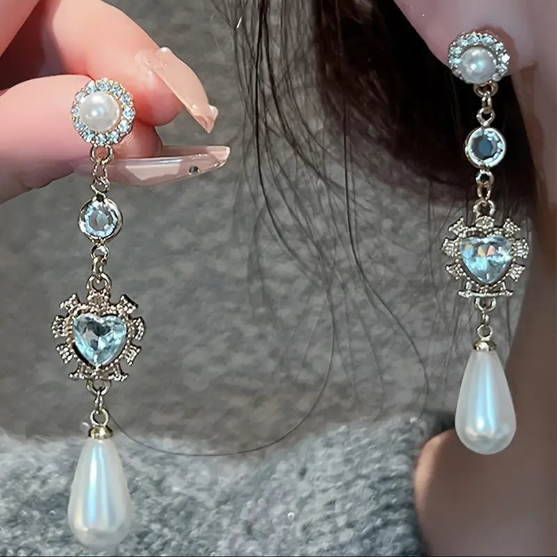 14K GOLD PLATED WATER DROP EARRING