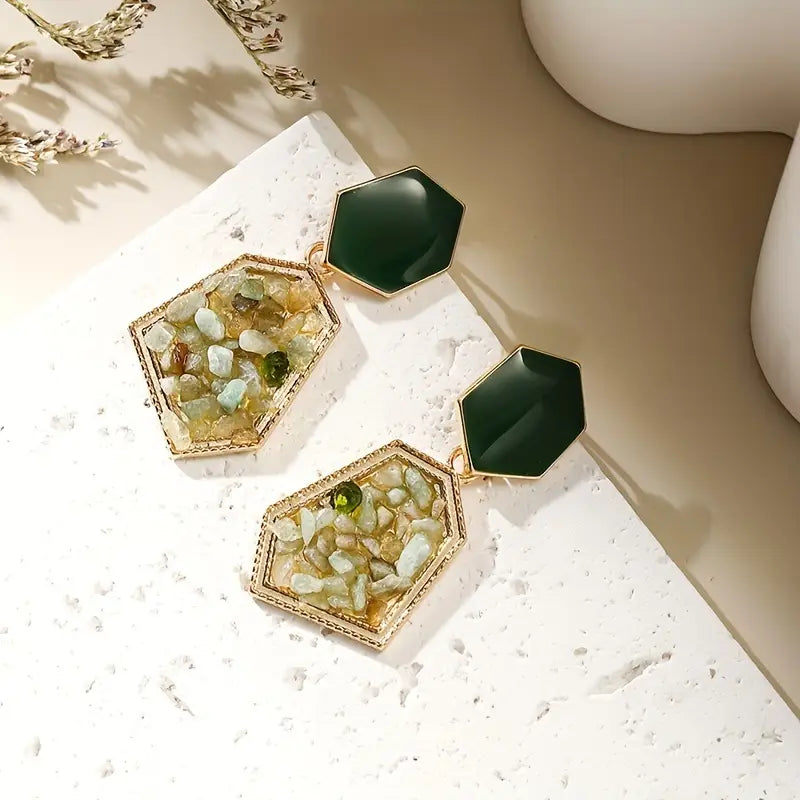 AVACADO GREEN EARRINGS