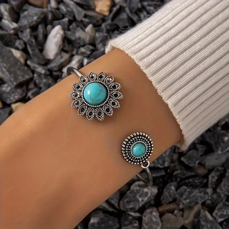 FLOWER TURQUOISE BRACELET