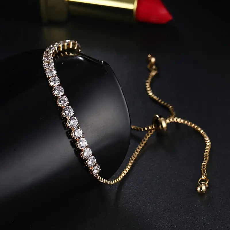 ADJUSTABLE ZIRCONIA BRACELET