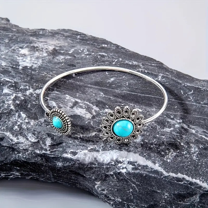 FLOWER TURQUOISE BRACELET