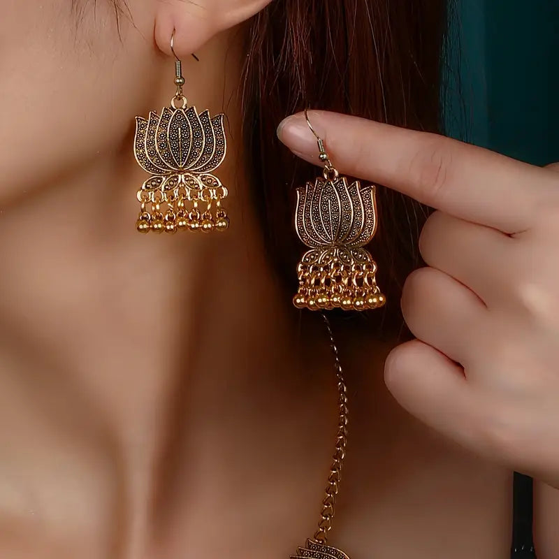 RETRO LOTUS NECKLACE