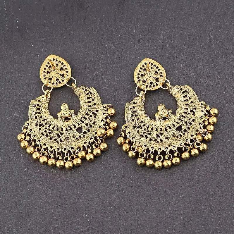RETRO STYLE EARRINGS MULTICOLOUR