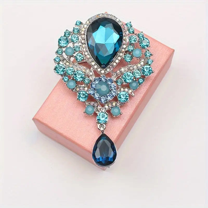 CRYSTAL BROOCH