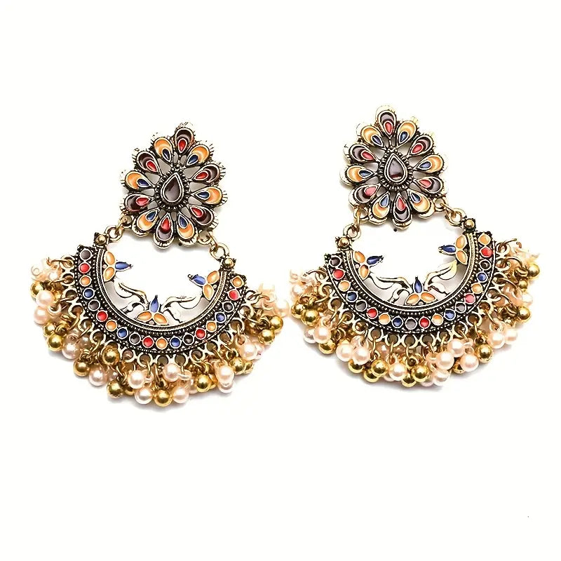 BOHO DANGLE EARRINGS MULTICOLOUR