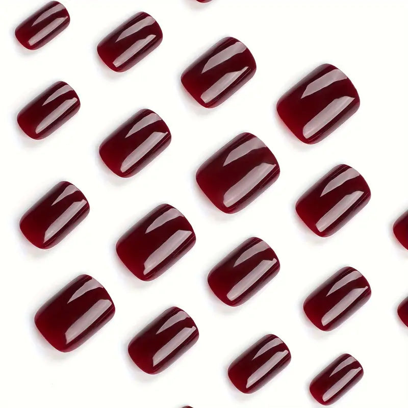 BURGUNDY NAILS