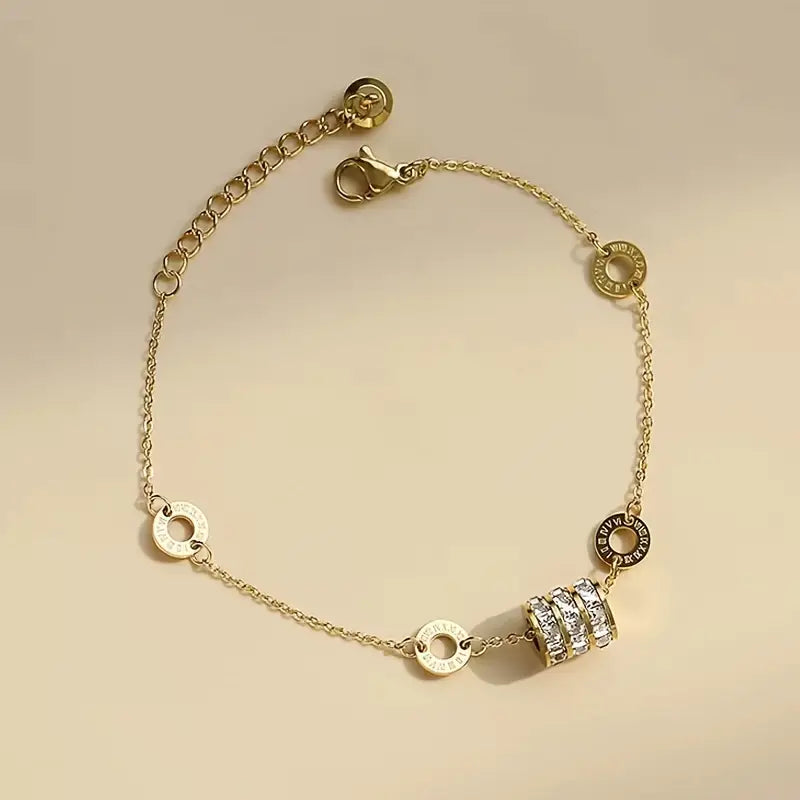 LUXURY TITANIUM STAINLESS STEEL BRACELET