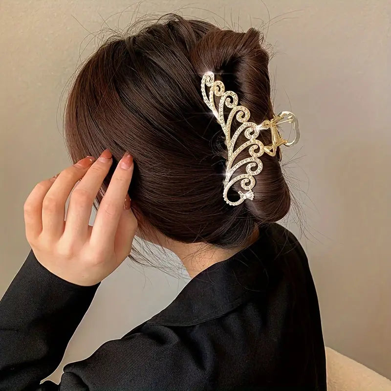 PEACOCK SHAPED HAIR CLIP