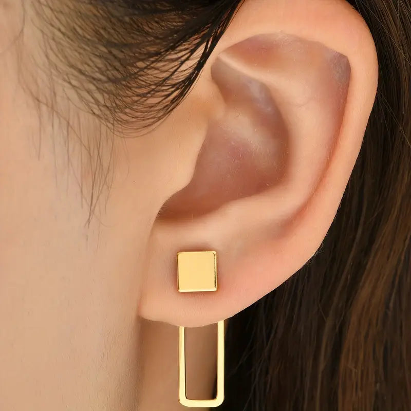 SQUARE GEOMETRIC EARRINGS