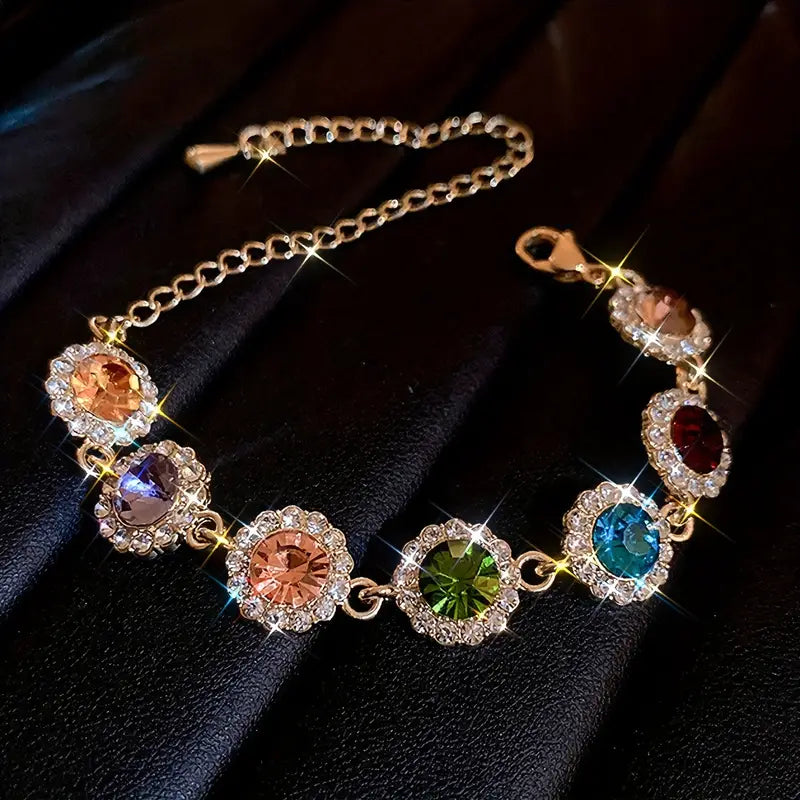 ROUND RHINESTONE BRACELET