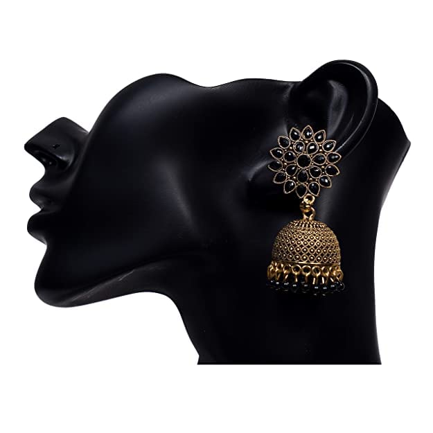 Sunflower Gold Plated Jhumkas