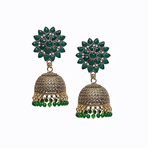 Sunflower Gold Plated Jhumkas