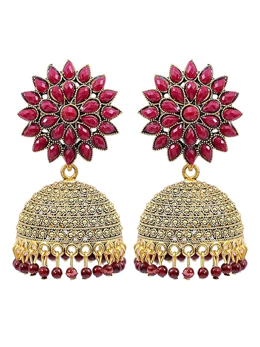 Sunflower Gold Plated Jhumkas