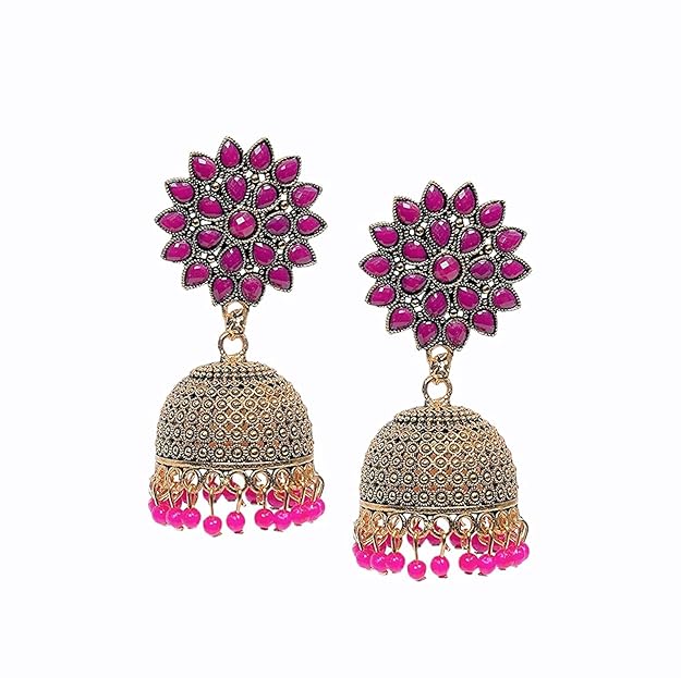 Sunflower Gold Plated Jhumkas