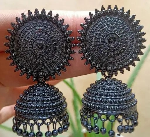 Big Size Fancy Pearl Attached Jhumka