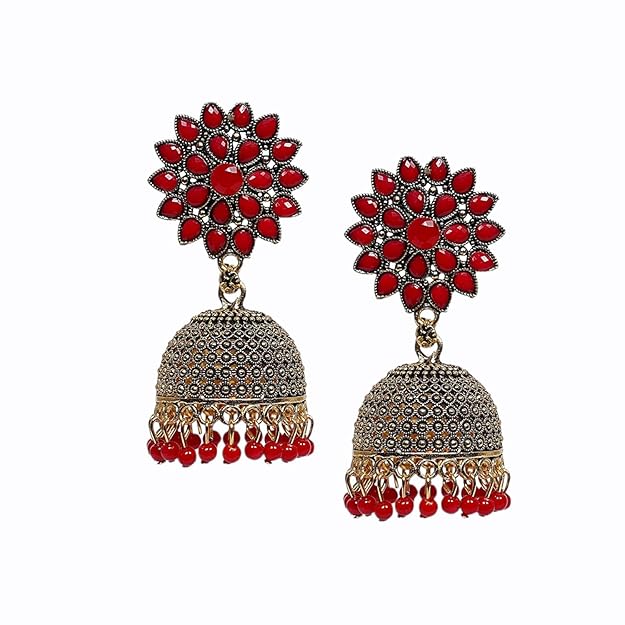 Sunflower Gold Plated Jhumkas