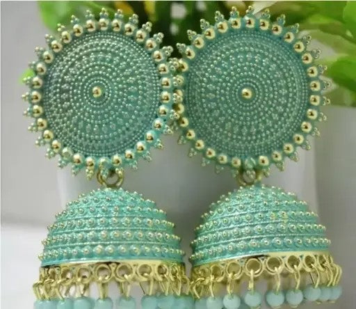 Big Size Fancy Pearl Attached Jhumka