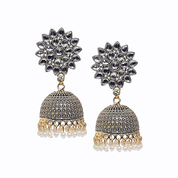 Sunflower Gold Plated Jhumkas