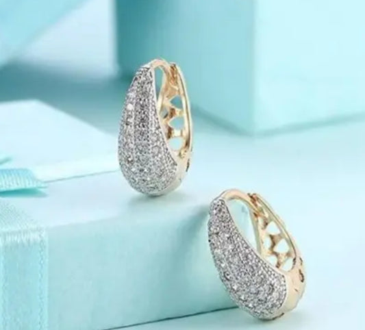 American Diamond Small Hoop Earring