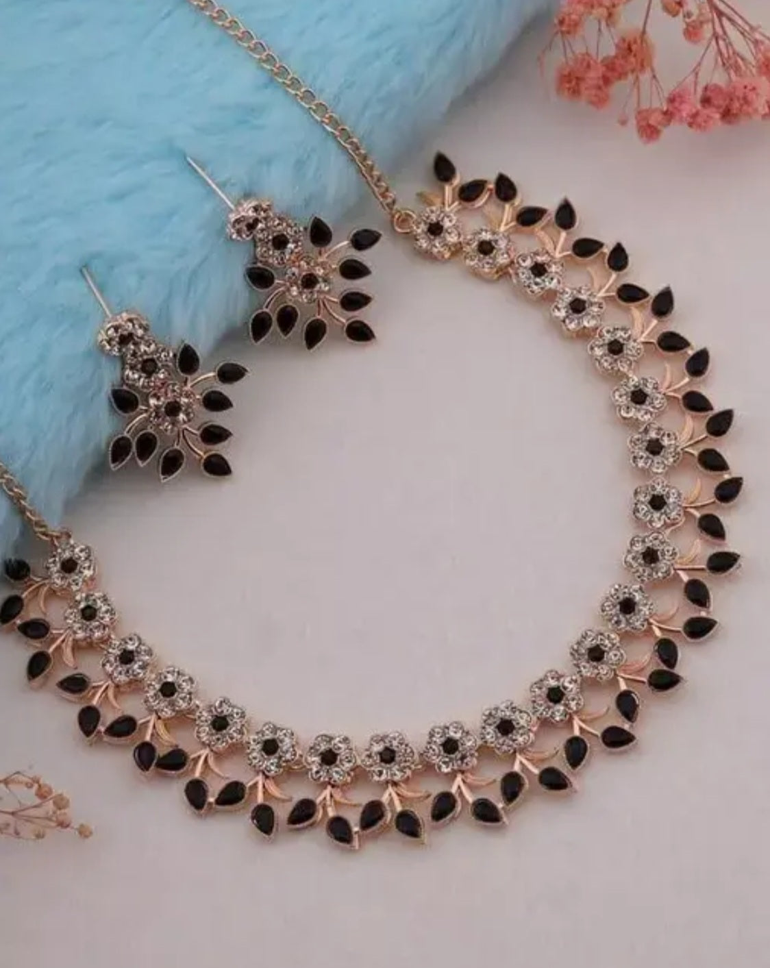 Rose Gold Plated Necklace Set