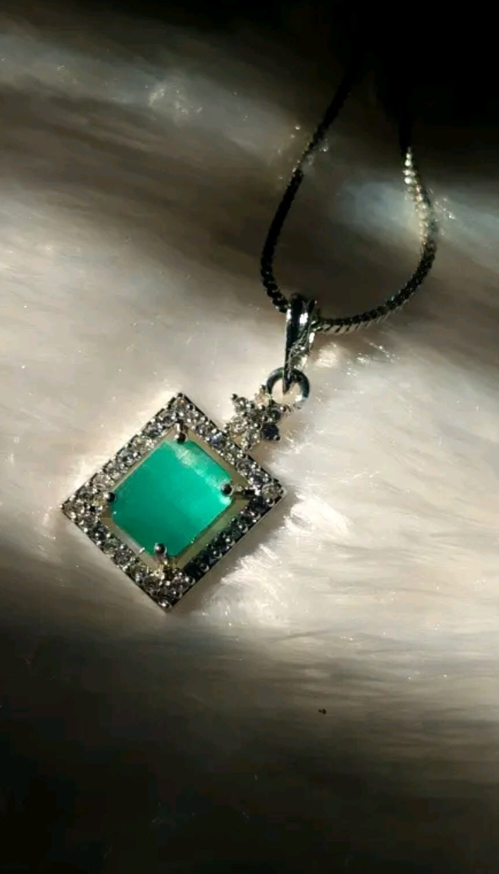 Teal Stone Pendant