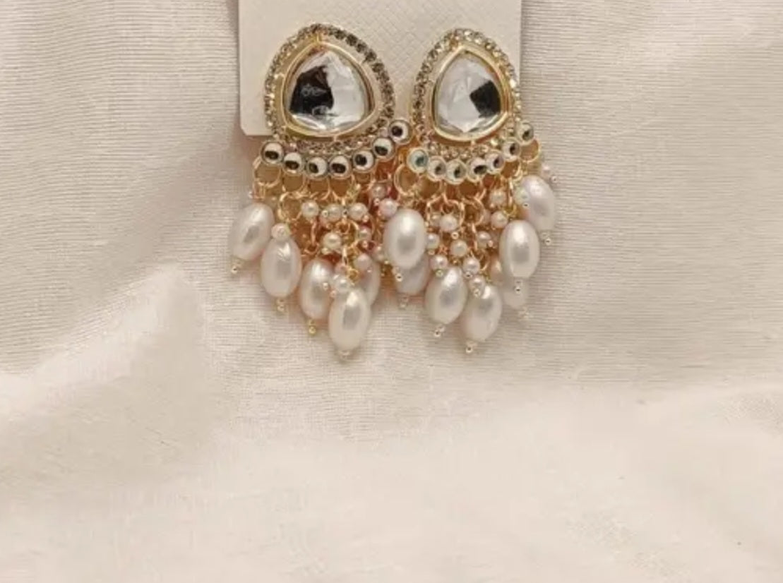 Kundan Dangler Earring