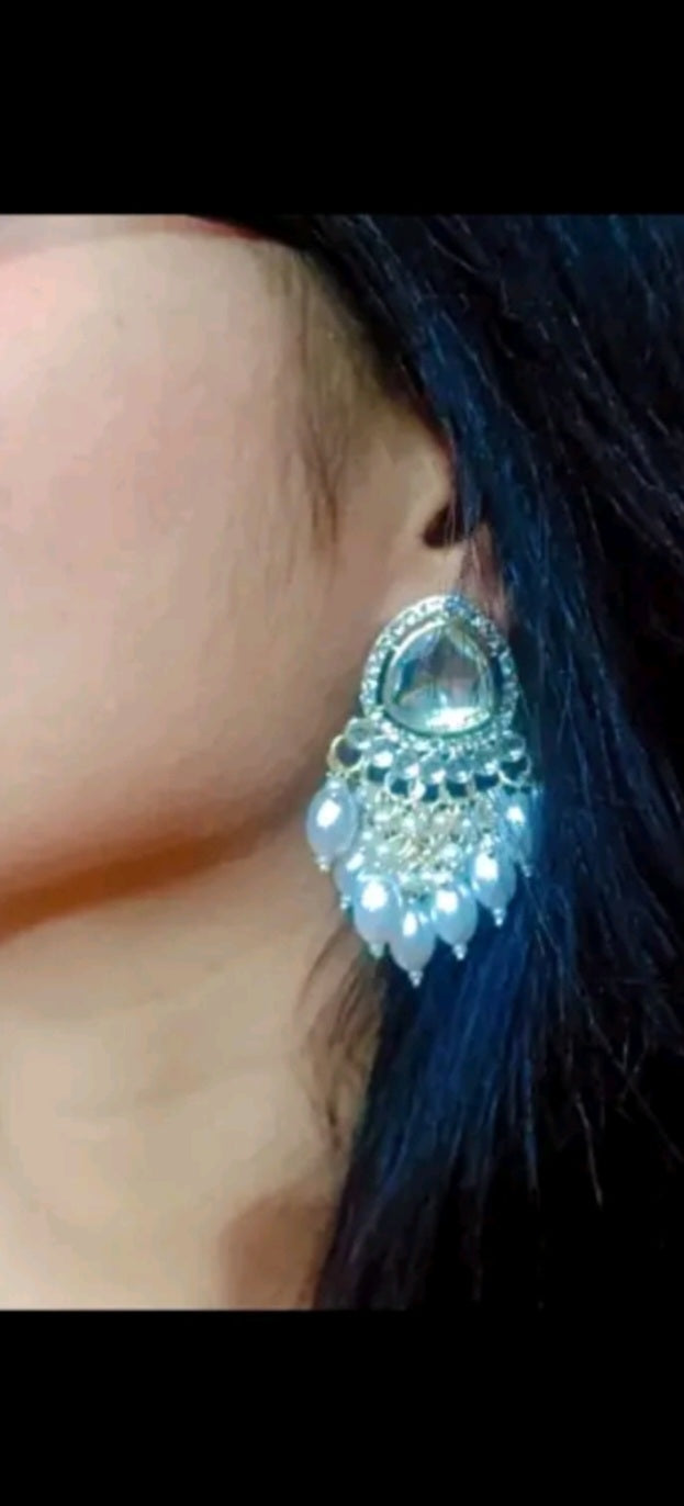 Kundan Dangler Earring