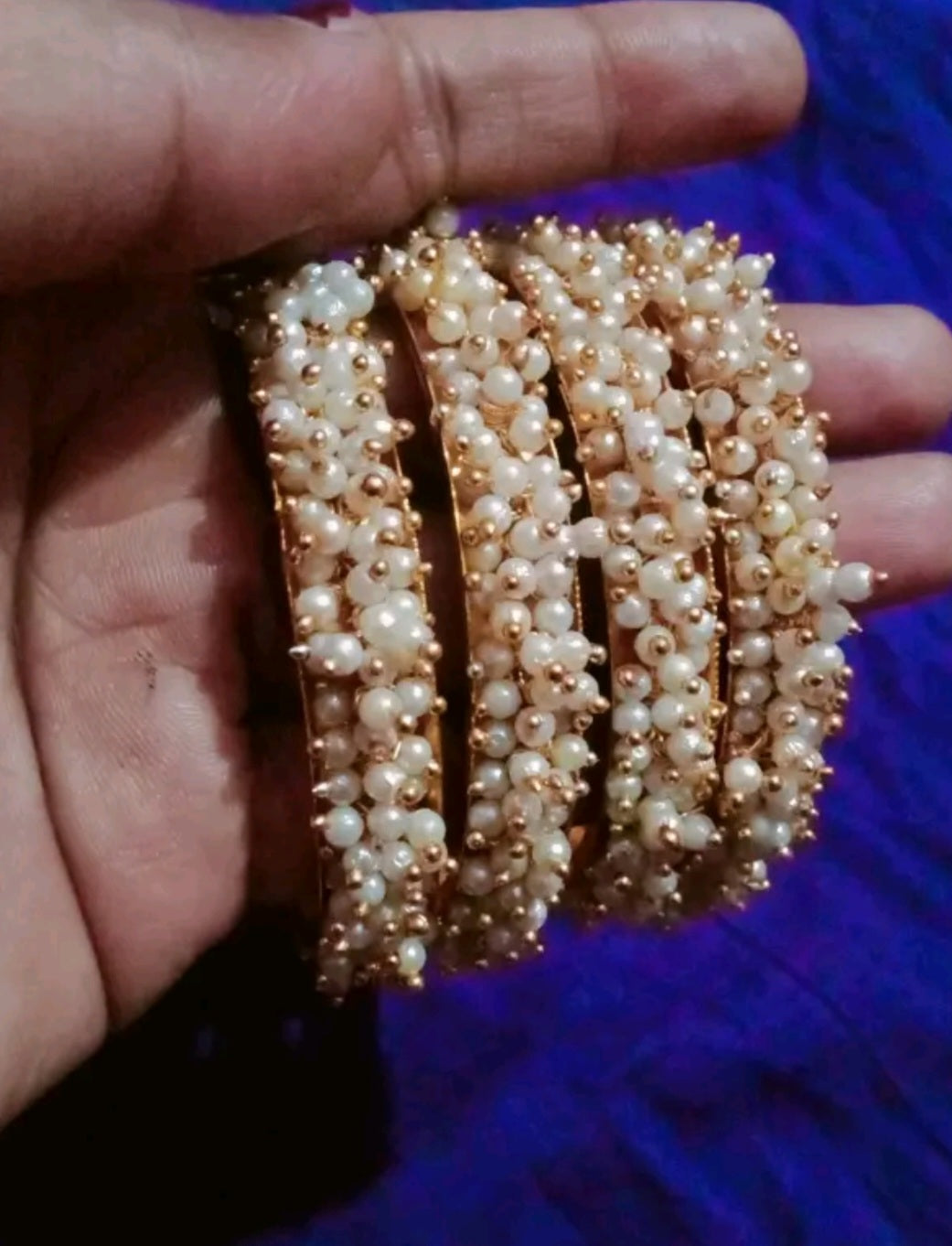 Pearl Bangles Set