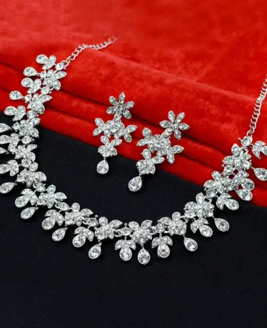 Silver Plated Necklace Set