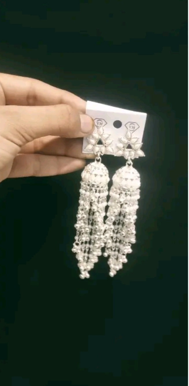 Traditional Silver Jbumkas