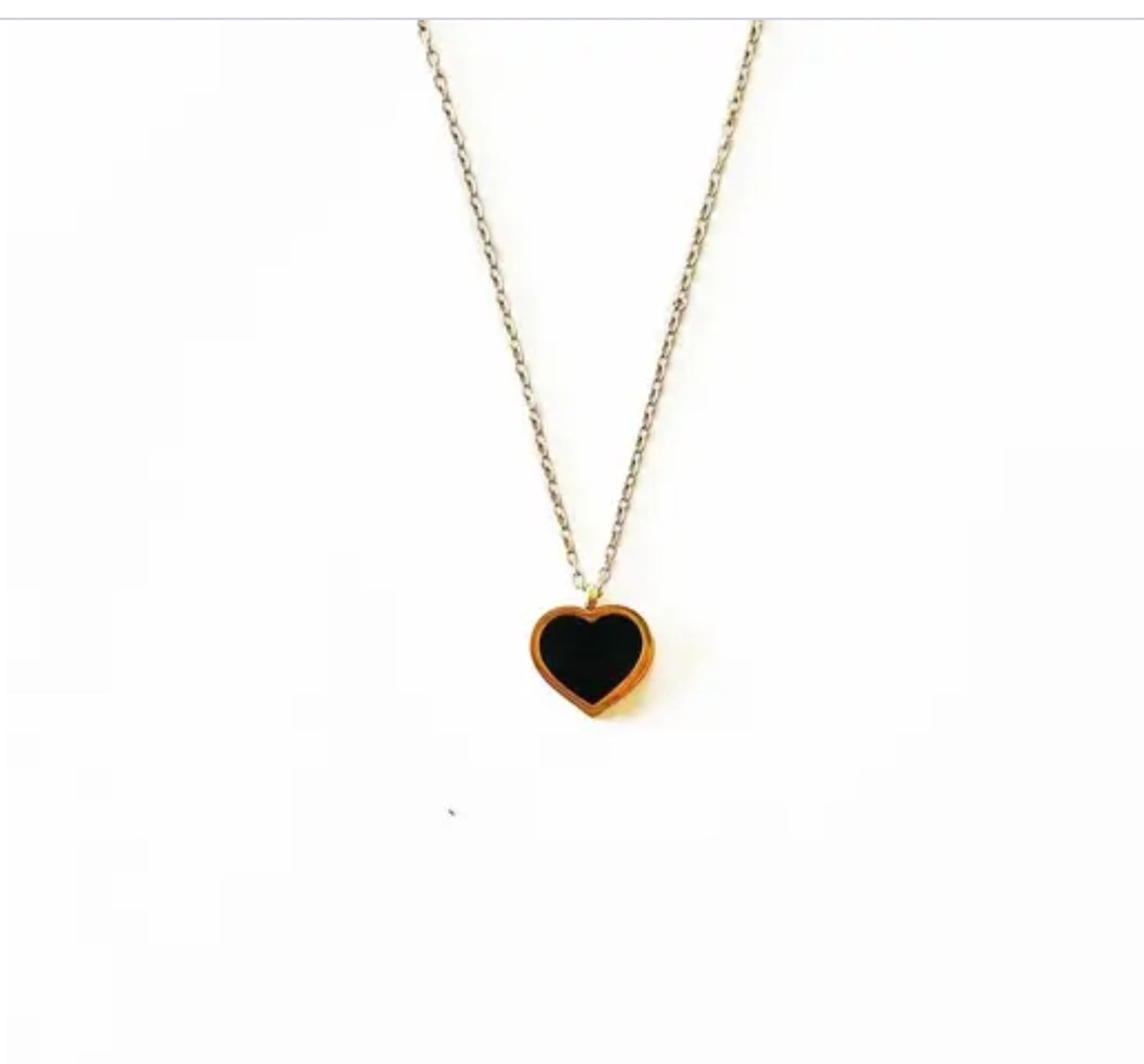 Heart Shaped Rose Gold Pendant And Chain