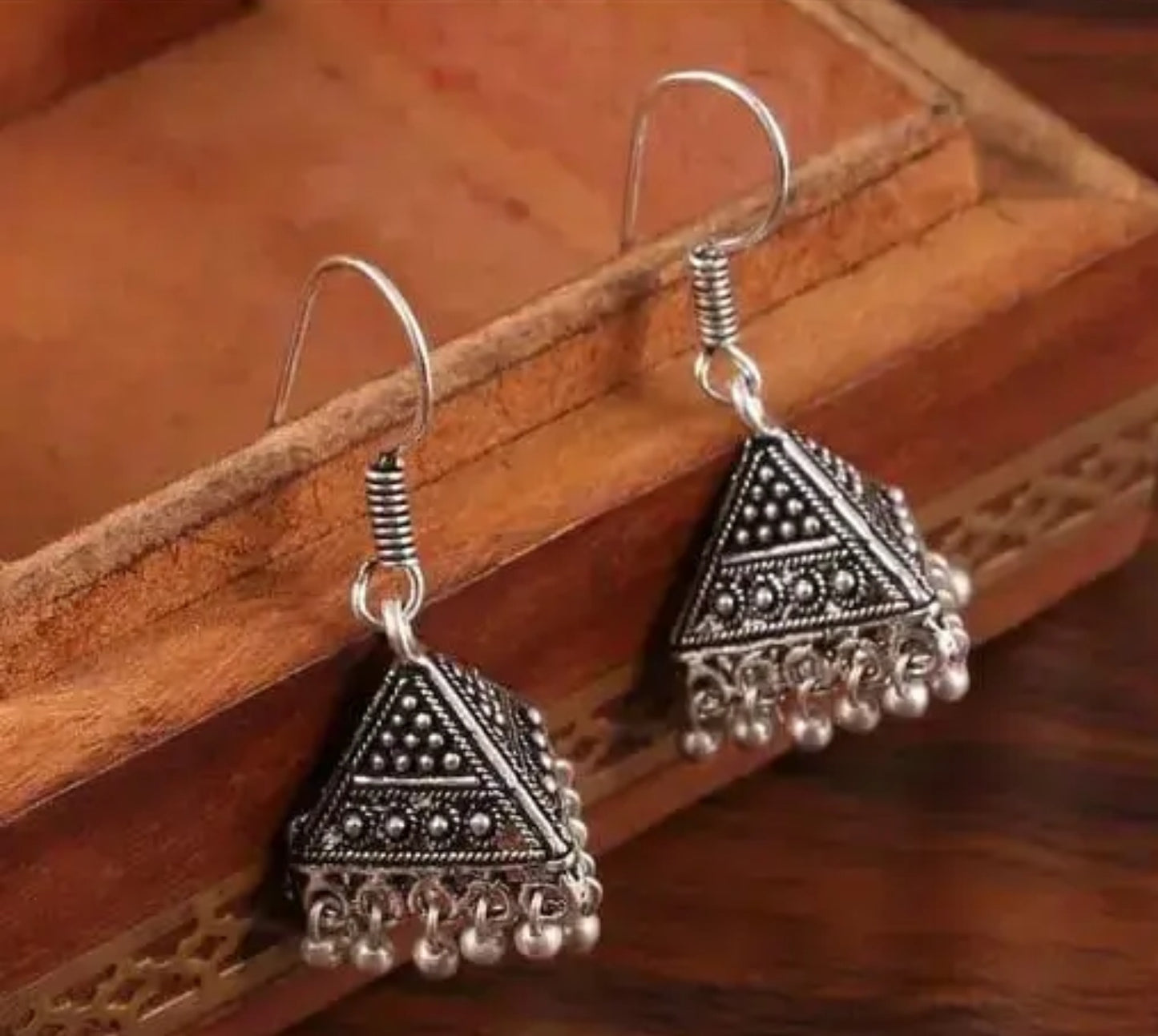 Cute Triangle Jhumkas For Dailywear