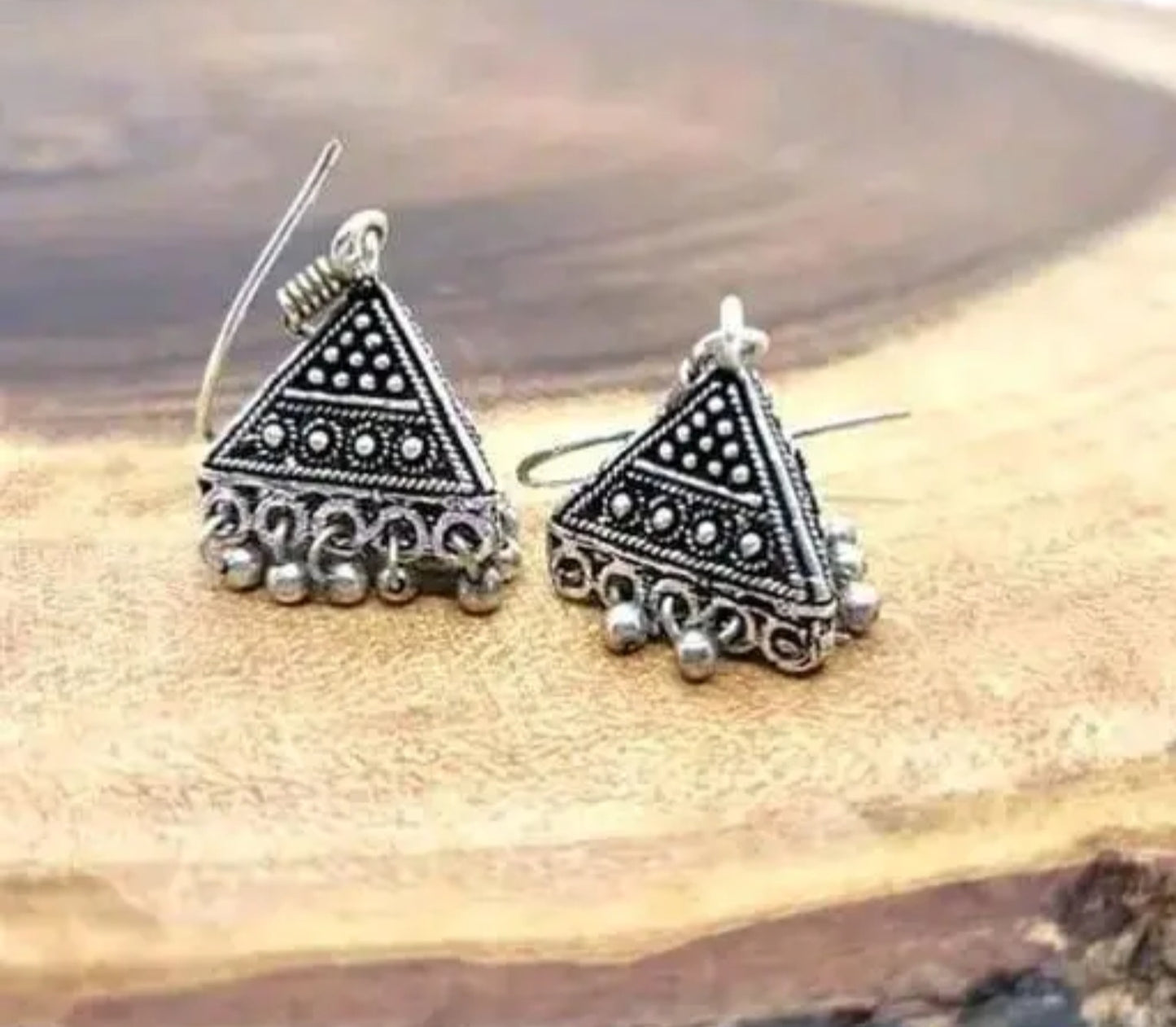 Cute Triangle Jhumkas For Dailywear