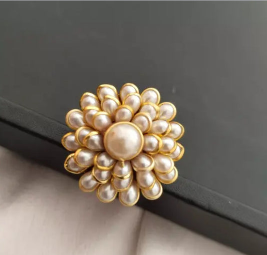 Flower Pearl Ring