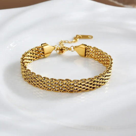 STAINLESS STEEL CUBAN BRACELET