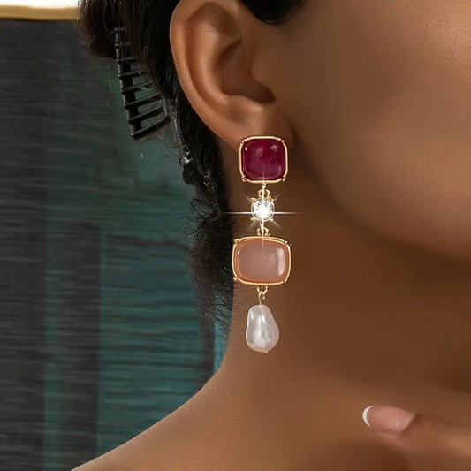 18K PLATED DAGLE EARRING