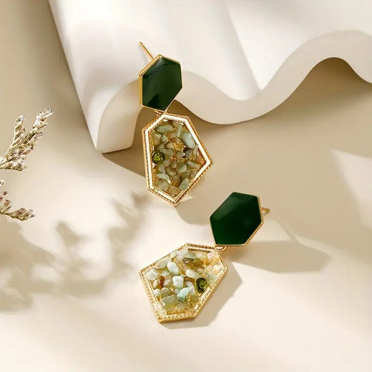 AVACADO GREEN EARRINGS