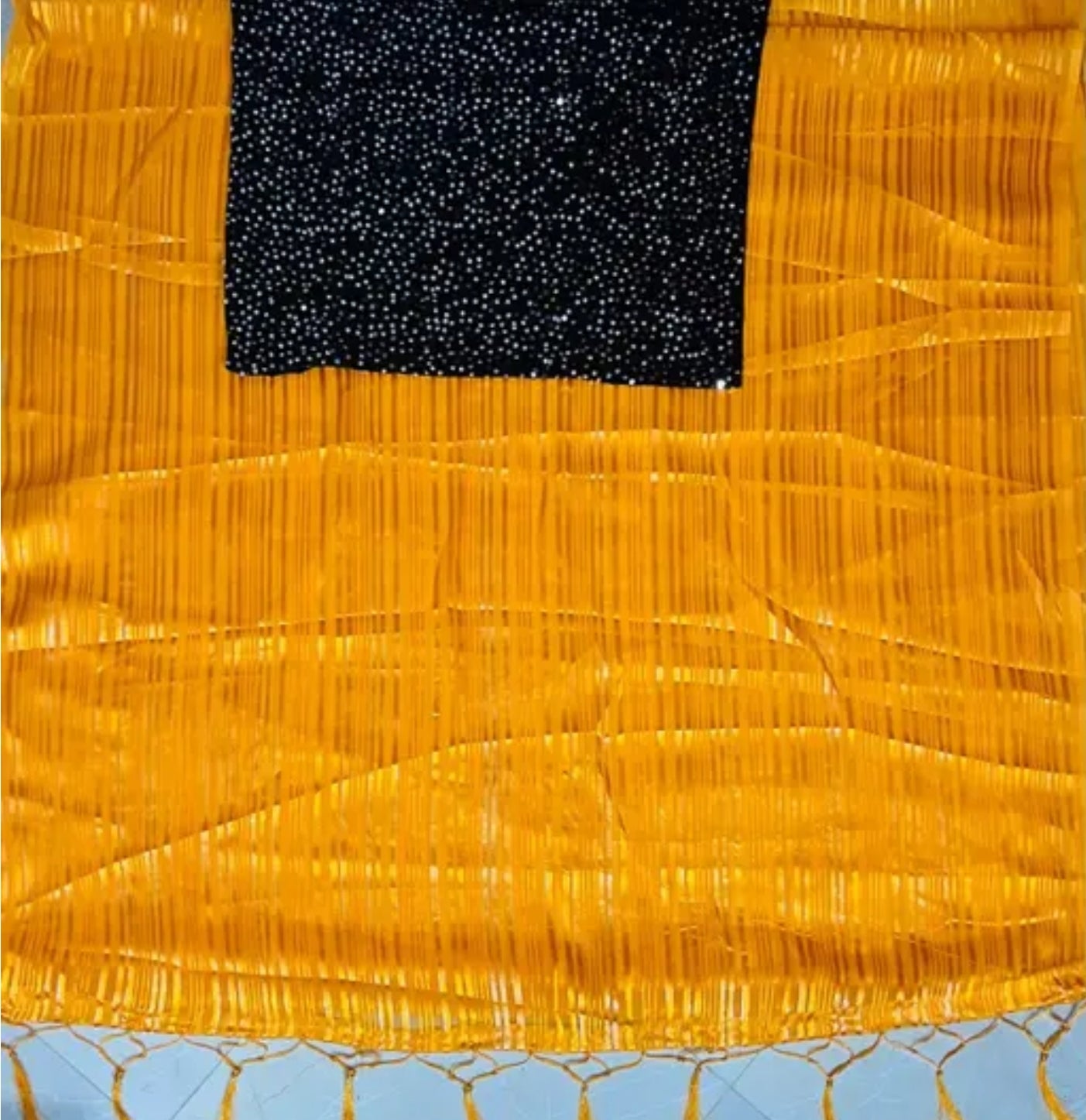 SOFT GEORGETTE TASSELS AND LATKANS SAREE