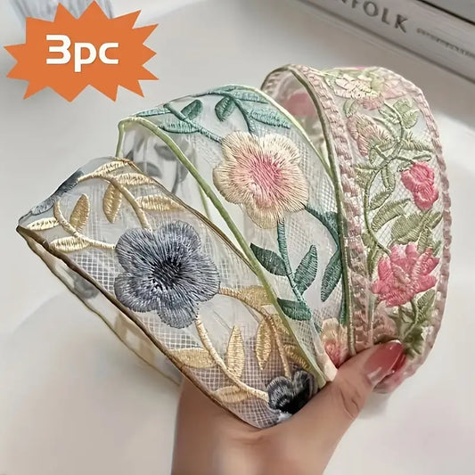 FLORAL HEADBAND 3Pc