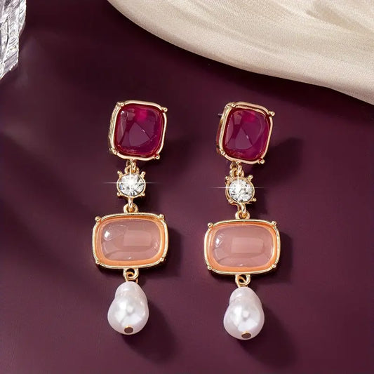 18K PLATED DAGLE EARRING