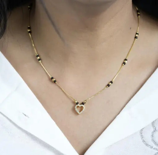 HEART SHAPED SHORT MANGALSUTRA