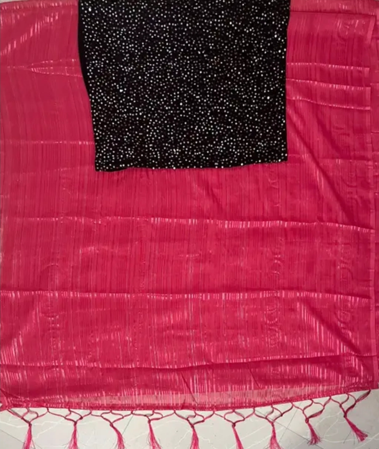 SOFT GEORGETTE TASSELS AND LATKANS SAREE