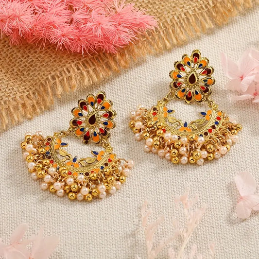 BOHO DANGLE EARRINGS MULTICOLOUR