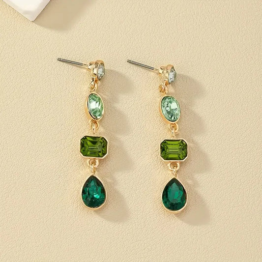 RETRO RHINESTONE EARRINGS