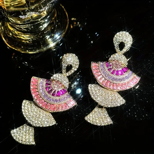 FAN SHAPED EARRING