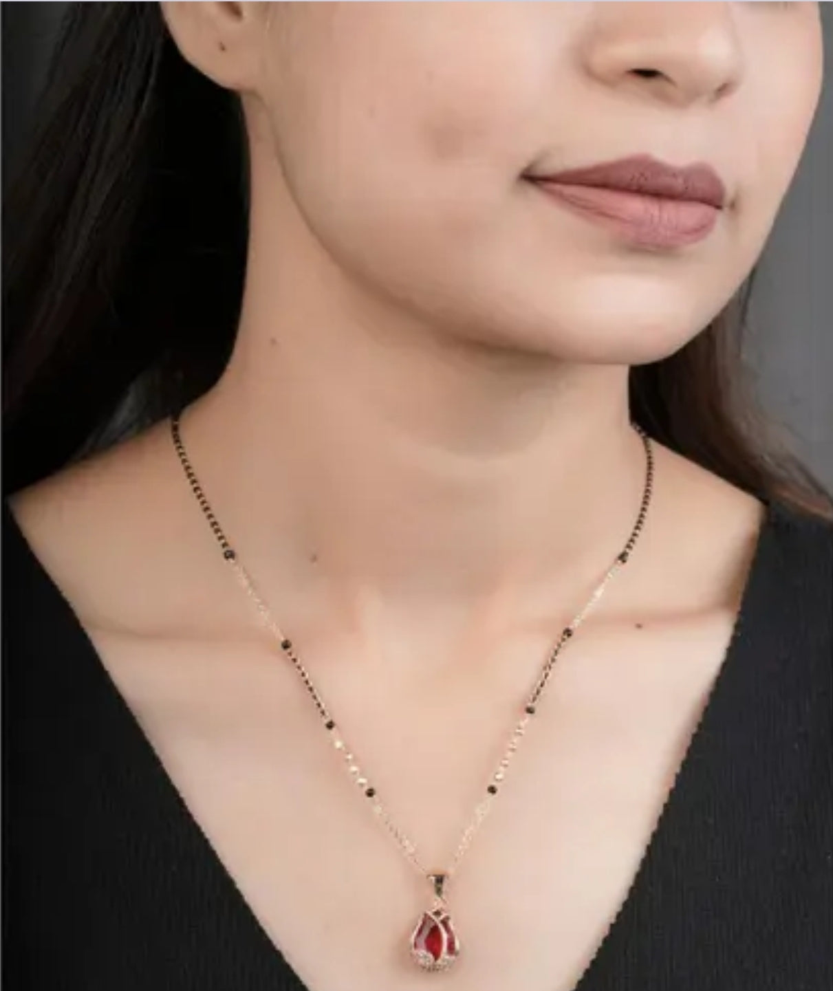 MESKY FANCY PREMIUM DIAMOND SHORT MANGALSUTRA