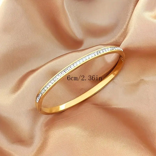 STAINLESS STEEL ZIRCONIA BRACELET