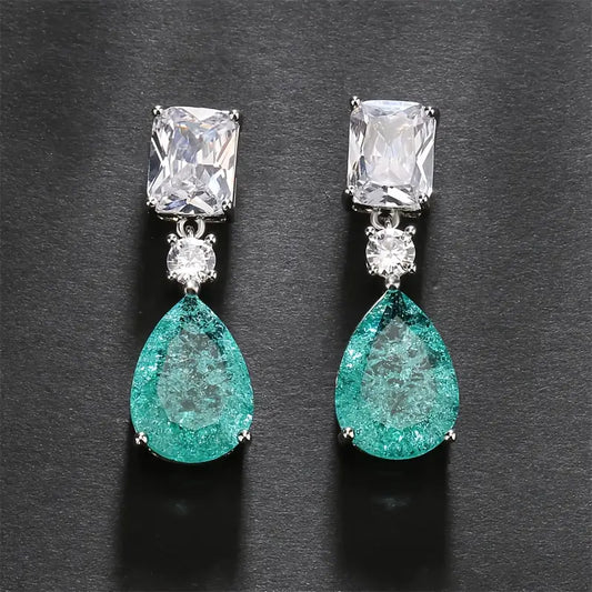 DROPLET ZIRCONIA EARRINGS